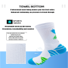 Men Compression Running Socks Crew Athletic Hiking Anti Blister Cushioned Anti-odor And Breathable For Running Hiking Cycling