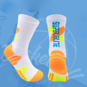Men Compression Running Socks Crew Athletic Hiking Anti Blister Cushioned Anti-odor And Breathable For Running Hiking Cycling