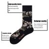 Men Colorful Compression Running Socks Crew Athletic Hiking Wicking Anti Blister Cushioned Anti-odor And Breathable For Running Hiking Cycling Fitness