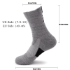 Compression Running Socks For Men Crew Athletic Hiking Wicking Anti Blister Cushioned Anti-odor And Breathable For Running Hiking Cycling Fitness