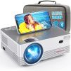 Native 1080P WiFi Bluetooth Projector, DBPOWER 8000L Full HD Outdoor Movie Projector Support iOS/Android Sync Screen&Zoom