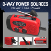 Emergency Hand Crank Radio with LED Flashlight for Emergency, AM/FM NOAA Portable Weather Radio with 2000mAh Power Bank Phone Charger