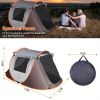 3-4 Person Easy Pop Up Tent Automatic Setup 2 Doors-Instant Family Tents for Camping Hiking & Traveling portable tent with portable bag