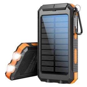 Solar charger, 8000mAh portable solar power for all mobile phones, waterproof battery pack