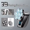 MAX-T Electric Hair&Beard Shaver,Waterproof Rechargeable Grooming Kit, Bald Head Electric Razor for Head&Face with USB Charge