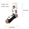 Men Colorful Compression Running Socks Crew Athletic Hiking Wicking Anti Blister Cushioned Anti-odor And Breathable For Running Hiking Cycling Fitness
