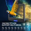 DBPOWER 12" Portable DVD Player with 5-Hour Rechargeable Battery, 10" Swivel Display Screen, SD / USB Port, with 1.8 Meter Car Charger