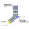 Men's Crew Work Socks Cushioned Boot Socks Wicking Athletic Socks For Hiking Sports Running