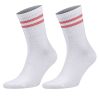 Athletic Tennis Crew Socks for Women with Stripes 6 Pairs Shoe Size 5 to 10