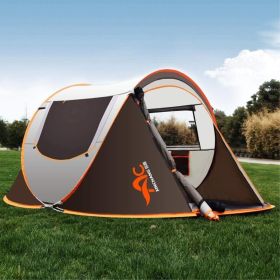 Family Camping Tent, can accommodate 3 to 4 People, Ventilation on All Sides, 1 Second Extremely Fast Installation, Wind/Rainproof (Color: 1PC)