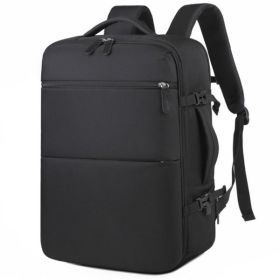 Women's Large Capacity Backpack with USB Charger and Shoe Pocket, Flight-Approved for Easy Travel. (Color: as picture)