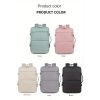 Women's Large Capacity Backpack with USB Charger and Shoe Pocket, Flight-Approved for Easy Travel.